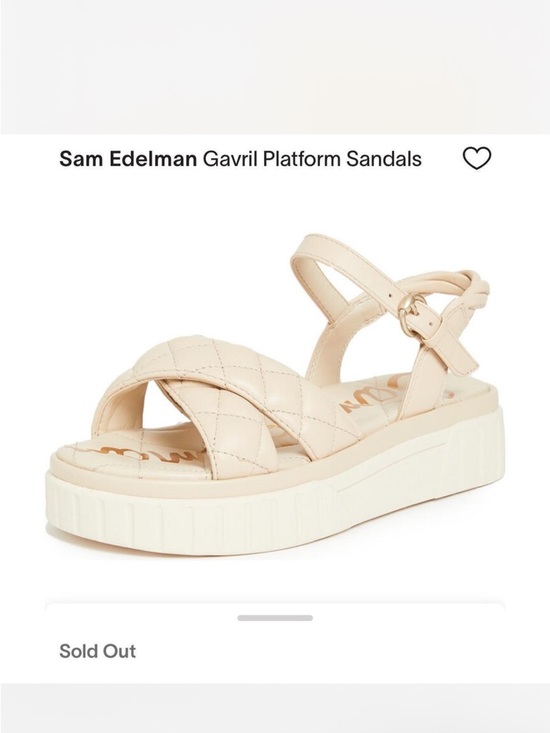 Sam Edelman Shoes - Sam Edelman Quilted Platform Sandal - Cream/White